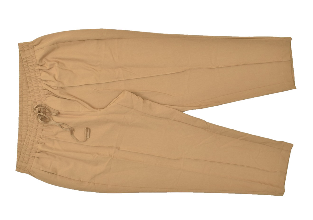 Lane Bryant Women's Size 18 Tan Beige Elastic Waist Drawstring Tapered Pants
